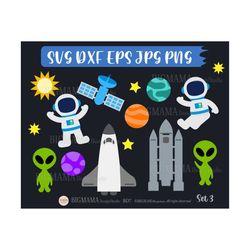 Space SVG,Outer Space,Launch,Spaceship,Astronaut,Solar System,Birthday,Alien,Satellite,Planets,Galaxy,Cricut,Silhouette,