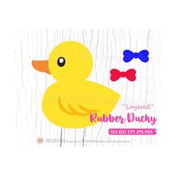 Rubber Duck SVG,Baby Duck,DXF,Duck Cut File,PNG,Baby Shower,Layered,Rubber Ducky,Cricut,Silhouette,Commercial use,Instan