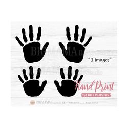 Hand Print SVG,DXF,Hand Prints,Hand Print PNG,Cut File,Bundle,Kids,School,Art,Double Hands,Handprint,Vinyl,Cricut,Instan
