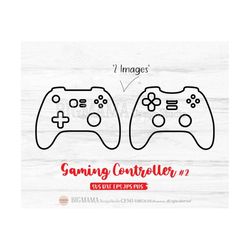 Gaming Controller SVG,Outline,Game,Joystick,Console,Kids,Birthday,Vector,PNG,Gamer,Cricut,Instant download_CF345