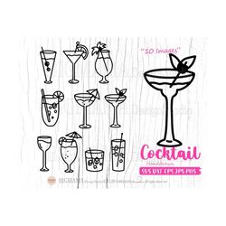 Cocktail SVG Bundle,DXF,Cocktail svg,Cocktail svg file,drink,Alcohol,Cut file,Summer,Cricut,Silhouette,Commercial use,In