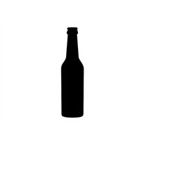 Beer Bottle Silhouette Cutting File Clipart Scrapbooking SVG DXF jpg png psd Sure Cuts a Lot Inkscape, Photoshop Element