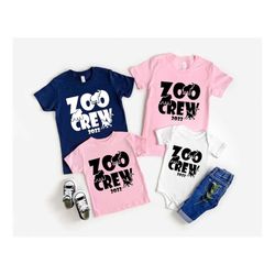Zoo Crew Shirt, Custom Family Tshirt, Matching Kids Shirt, Youth Shirt, Zoo Trip Cousins Gifts, Baby Newborn, Mama Broth
