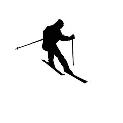 Snow Skiing Svg Vector Skiing Svg Dxf Png Skier Clipart