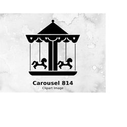 Carousel Clipart Image, Carousel Horse Digital Clipart, Carousel Horse Digital Image, Carousel Clip Art