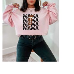 football mama sweatshirt, football mom hoodie, womens football sweater, distressed mama thunderstruck, mama lightning bo