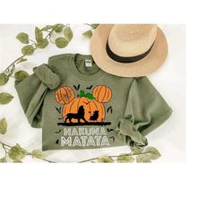 Lion King Halloween Sweatshirt, Animal Kingdom Sweatshirt, Vintage Halloween Sweatshirt, Hakuna Matata Halloween Tee, Mi