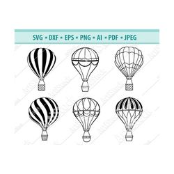 Air balloon Svg, Hot Air Balloon SVG, Air Balloon svg, Adventure Svg, Ballon Clipart, Air Cut File, Air Balloon Outline