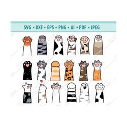 Cat Paws Svg, Paw SVG Bundle, Pet paw Svg, Paw Print Svg, Pets lover svg, Kitten paw Svg, Svg cut file, Cat Paw Clipart,