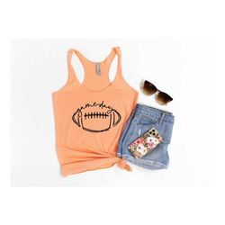 game day shirt, football tank tops for women, football season tee, gift for football mom, sports shirt
