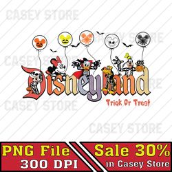 Trick or Treat Balloon Png, Mouse Halloween Png, Halloween World Png, Magic Kingdom Png, Spooky Digital Download