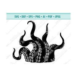 Octopus Tentacles Svg, Octopus Svg, Tentacles Svg, Tentacles Clipart, Sea Monster SVG, Kraken SVG, Tentacle Svg, SVG Cut