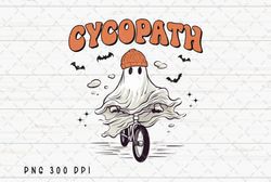 Retro Cycopath Ghost Spooky Season PNG