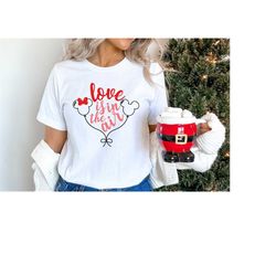 Love s n The Air Shirt, Disney Valentine Shirt, Disney Valentine Balloon Shirt, Mickey Valentine Balloon Shirt
