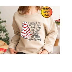 Christmas Cake Sweatshirt, Womens Christmas Cakes Sweatshirt, Xmas Holiday Gift, Christmas Gift, Holiday Shirt, Christma