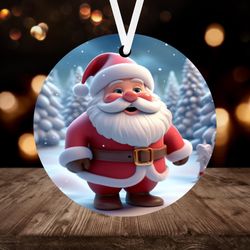 3D Cute Santa Claus Christmas Ornament