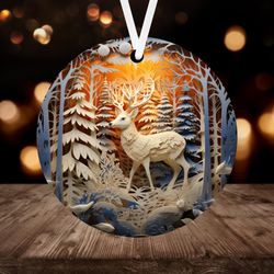 3D Deer Ornament