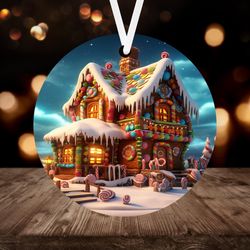 3D Gingerbread House Ornament