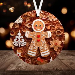 3D Gingerbread Man Ornament