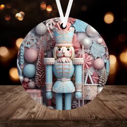 3D Nutcracker Christmas Ornament
