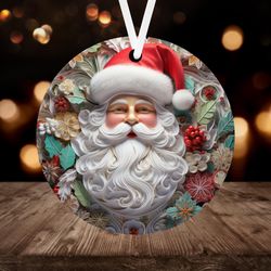 3D Santa Claus Christmas Ornament