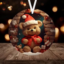 3D Teddy Bear Ornament
