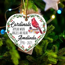 Cardinals Appear When Angels are Near Ornament