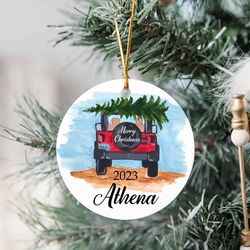 Holiday Vehicle Christmas Ornament