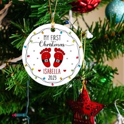 personalized babys first christmas ornament xmas 2023