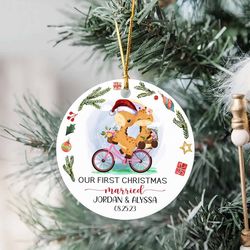 Personalized Married Christmas Ornament 2022