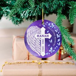 Personalized Memorial Ornaments for Loss of A Loved One