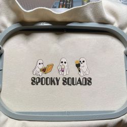 Spooky Halloween Embroidery File, Spooky Foodie Embroidery Machine File, Stay Spooky Embroidery Design