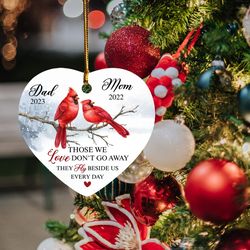 Personalized Red Cardinal Christmas Ornament 2023