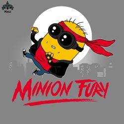 Minion Fury Kung Fury 80s Movie Cute Parody PNG
