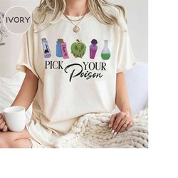 Pick Your Poison Shirt, Comfort Colors Shirt, Poison Apple Shirt, Kuzco Pison Shirt, Spooky Season Shirt, Disney Hallowe