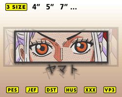 Anime Inspired Embroidery Designs, Anime Character Embroidery Files, Instant Download, Embroidery File