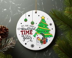 Its The Most Wonderfull Time Of The Year Christmas Ceramic Ornament Home Decor Christ
