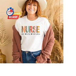 Nurse Tshirt, Coffee Scrubs and Rubber Gloves Nurse Life Shirt, Leopard Nurse, Custom Nurse, Funny Nurse Shirt, Cute Nur