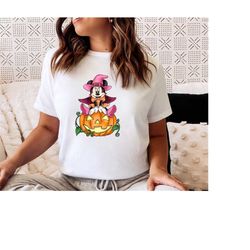 Minnie Halloween Shirt, Minnie Witch Shirt, Pumpkin Shirt, Halloween Shirt, Disney Halloween Shirt, Disney Boo Shirt, Sp