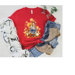 Disney Stitch Shirt, Disney Fall Shirt, Disney Autumn Shirt, Disney Watercolor Castle Shirt,Stitch Castle Shirt, Disney