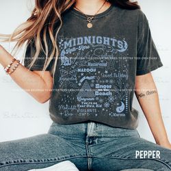 Midnigh Taylor Swift Shirt Midnigh Taylor Swift Track List Comfort Color Shirt Meet Me at Midnight Sister Daughter Mom B