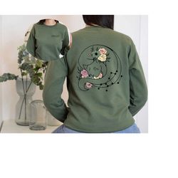 Astrology Gifts, Horoscope, Astrology Back and front print Hoodie, Floral Astrology Sweater, Birthday Gifts, Zodiac, Bir