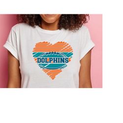 Dolphins Football 2022 | Dolphins svg |Scribble Heart Dolphins| SVG |PNG |JPG| Sublimation | Instant Digital download