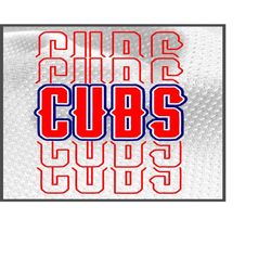 Cubs Stacked Letters| Cubs svg |SVG |PNG |JPG| Sublimation | Instant Digital download