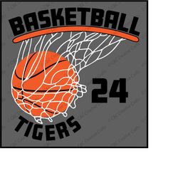 tigers basketball svg | digital download, svg, png, jpg  23244
