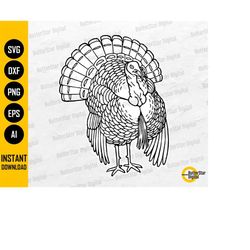 wild turkey svg | turkey svg | turkey hunting svg | bird drawing graphic sticker | cricut cutting file clipart vector di