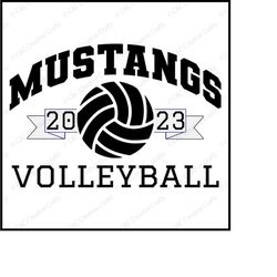 Mustangs Volleyball svg | Digital Download, SVG, PNG, JPG  23234