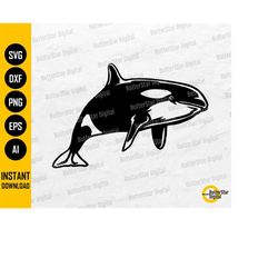 Orca SVG | Whale SVG | Sea Animals Vinyl Stencil Heat Press Iron On | Cricut Cutting File Silhouette Clip Art Vector Dig
