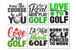 Golf Sayings Machine Embroidery Designs. Golf Embroidery Designs bundle