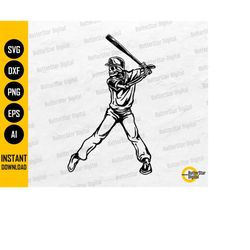 Baseball Skeleton SVG | Batter SVG | Sports T-Shirt Sticker Decal Vinyl | Cricut Cutting File Cuttable Clipart Vector Di